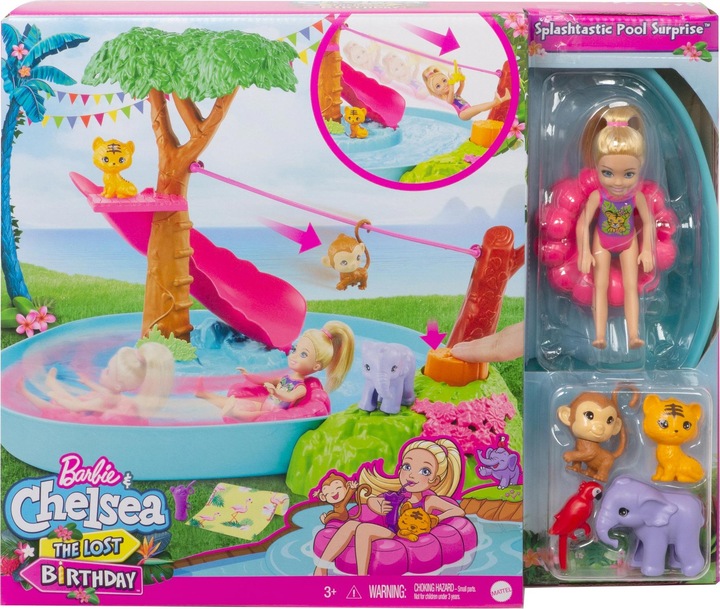 Immagine prodotto Barbie e Chelsea Il compleanno perduto Il fiume della giungla Play Set
