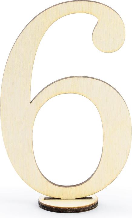 Produktbild Partydeco Tischkarte Nummern 10.5 cm, 10 Stück, Gold (10 Stk.)