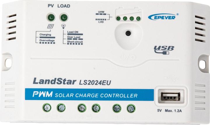 Image du produit Autosolar Régulateur de charge solaire PWM 20A LS série EU