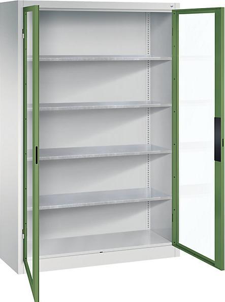 Light grey RAL 7035, Reseda green RAL 6011, Silver