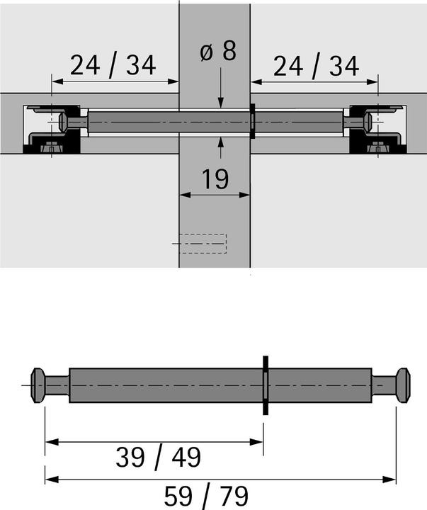 Immagine prodotto Hettich Du 880 (Ancoraggi a pressione, 1 pz.)