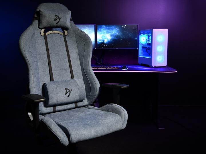 Immagine prodotto Arozzi Sedia da gioco Torretta SoftFabric - Blu