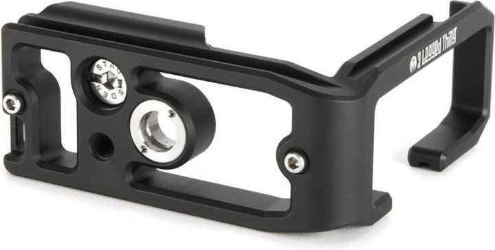 Actual product image 3 Legged Thing OLLIEQD B 90mm Arca L Bracket Dark/Matte Blk for OM System OM 1 / OM 1 Mk II