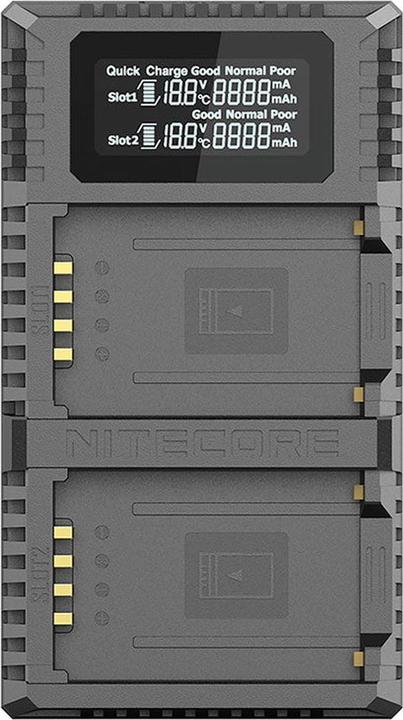 Actual product image Nitecore FX2 Pro Dubbele Loader for Fujifilm NP T125 (Camera battery charger)