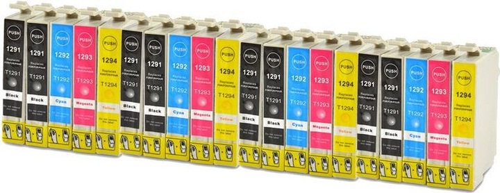 Produktbild Hermex Alternative Tintenpatrone zu Epson T1295 (M, BK, C, Y)