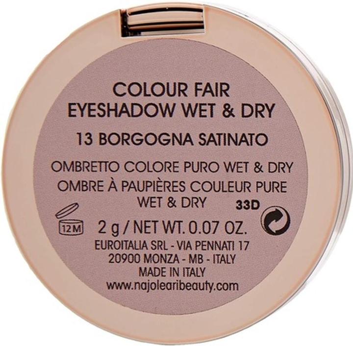 Immagine prodotto Naj Oleari Colour Fair Eyeshadow Wet&Dry 13 Borgogna satinato 2g (13 Borgogna satinato)
