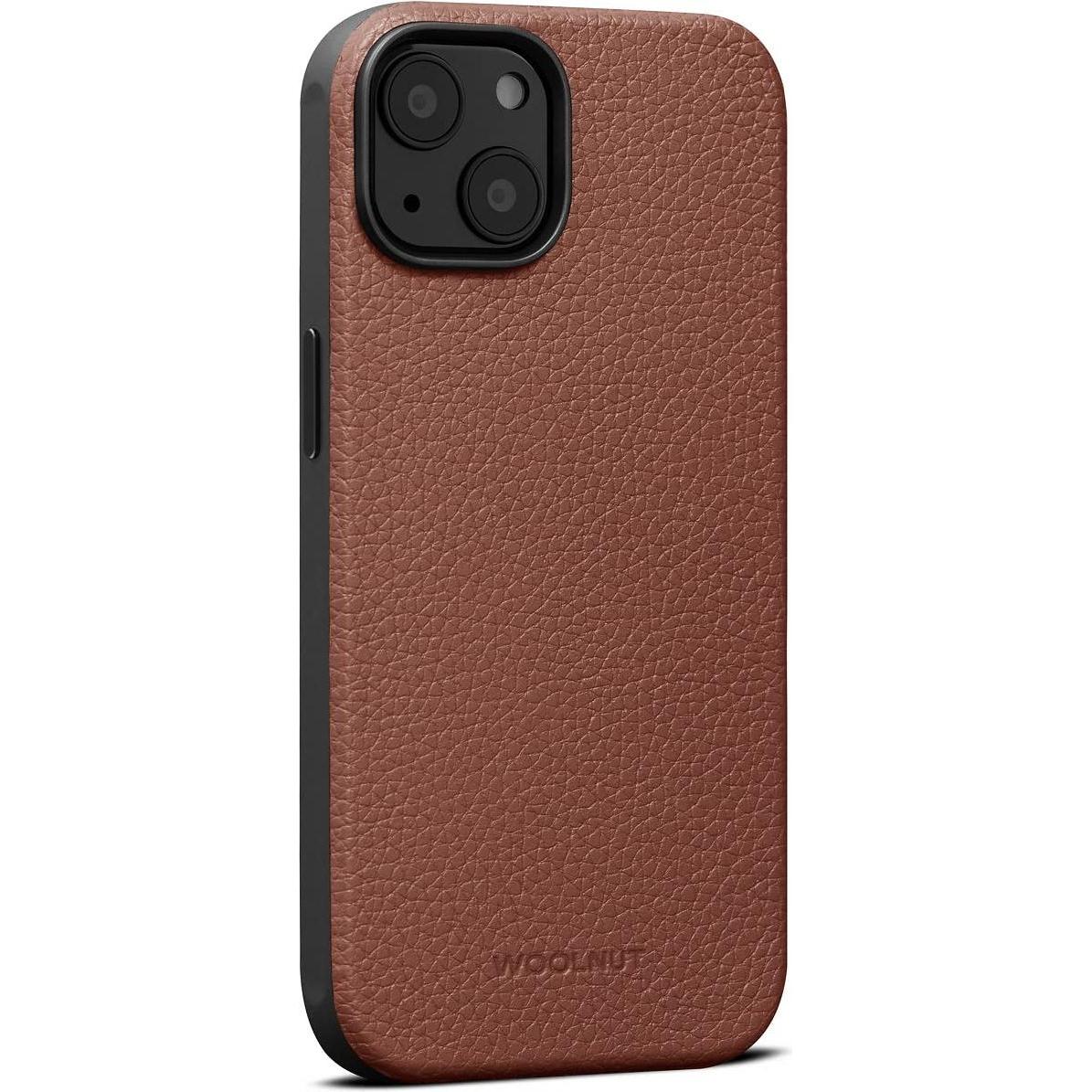 Woolnut Ledercase für iPhone 14, cognac (Apple iPhone 14), Smartphone Hülle, Braun