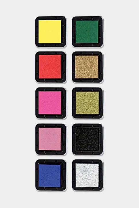 Actual product image Aladine Stamp pad set Izink Prisma, basic colours, 10 pcs.