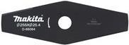 Actual product image Makita D-66064 2 Tooth Impact Knife 255x25 4mm (Lawn mower blades + replacement blades garden machinery)