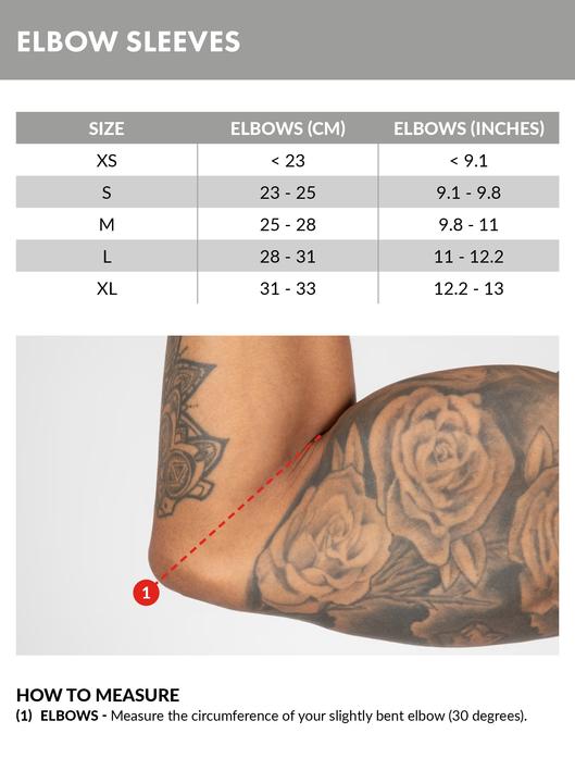 Actual product image Gorilla Wear 3mm Elbow Sleeves (L)