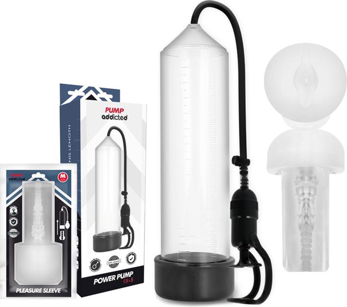 Image du produit Pump Addicted Rx5 Transparent Avec Masturbateur
