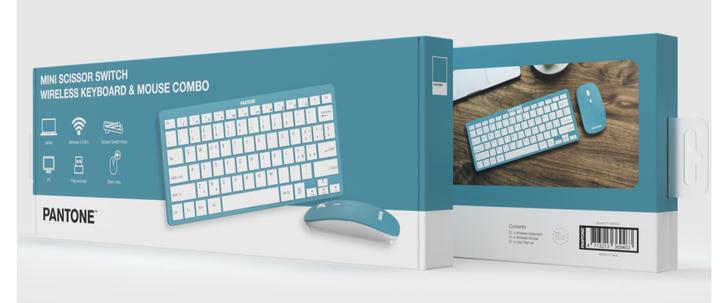 Actual product image Pantone Keyboard with Mouse (IT, Wireless)