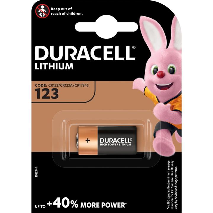Produktbild Duracell Ultra Foto (1 Stk., CR123A / CR123 / 123 / CR17345, 1400 mAh)