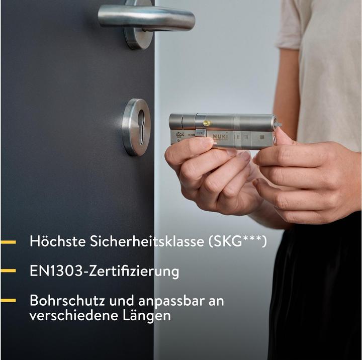Actual product image Nuki Smart Lock ULTRA (5th Gen) EU cylinder (Smartphone)