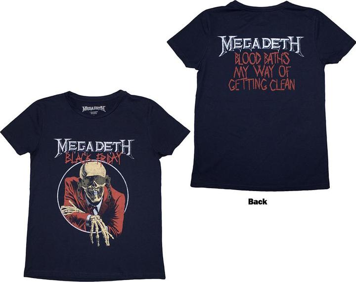 Megadeth Black Friday Back Print (Girlie)