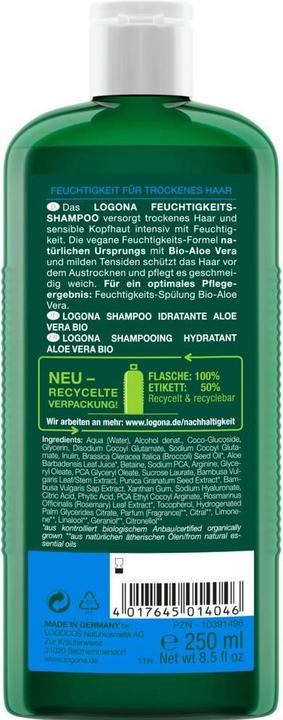 Actual product image Logona Feuchtigkeits Shampoo (250 ml, Liquid shampoo)