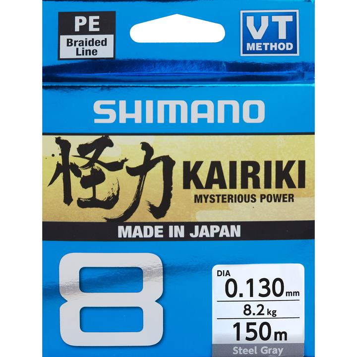 Actual product image Shimano Kairiki 8 Steel Gray (7.71 kg, 0.16 mm)