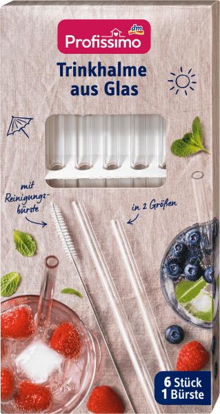 Produktbild dm Profissimo Trinkhalme aus Glas (6 x)