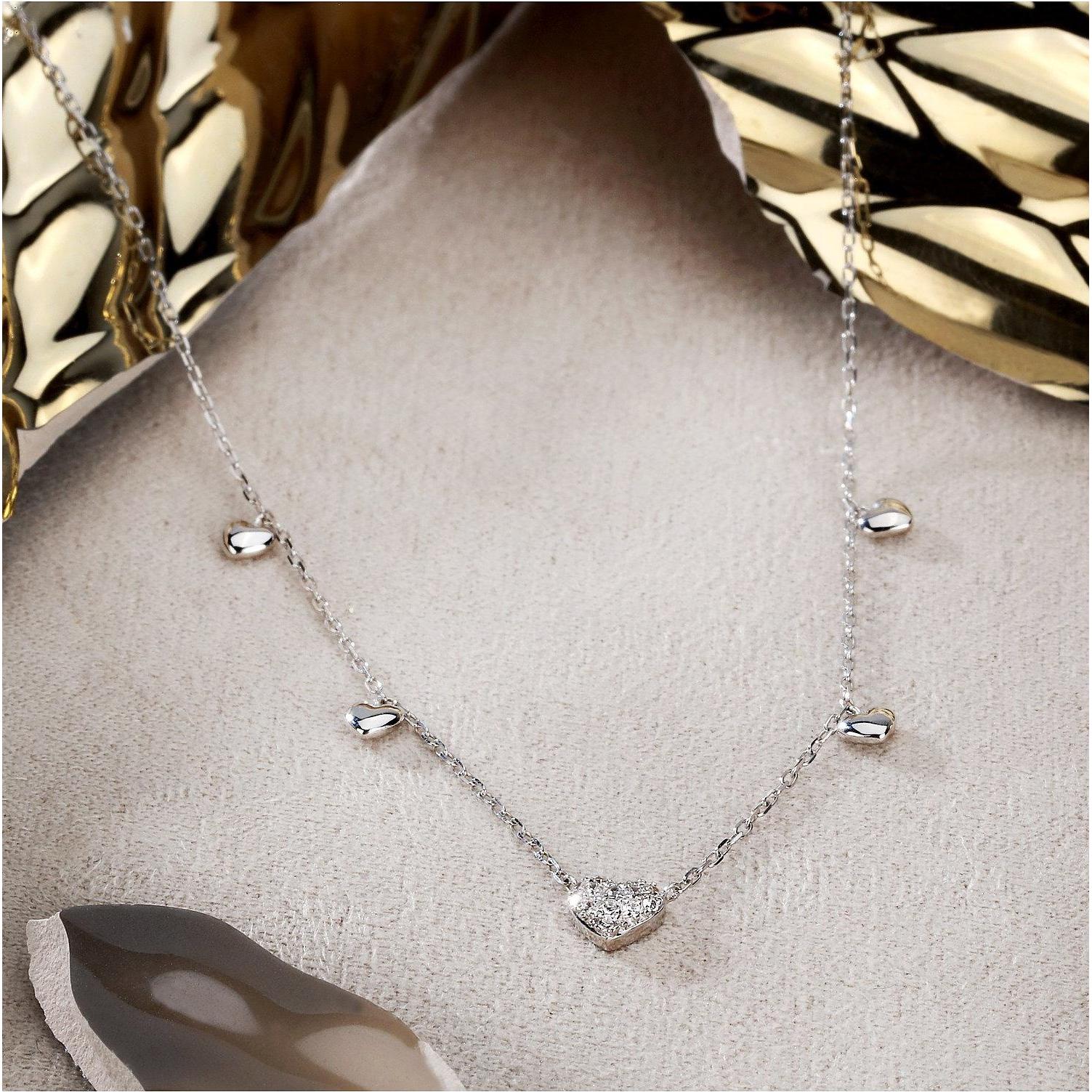 Thumbnail - Favs, Halsschmuck, Kette, (375er Weissgold)