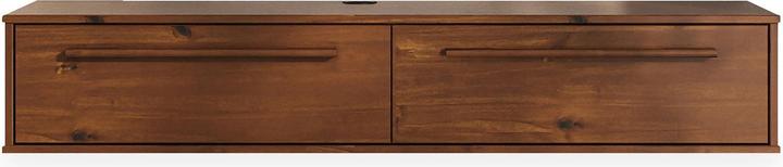 Actual product image IDIMEX Lowboard TECCA 145 cm mit 2 Klappen aus Massivholz - Kastanie farben