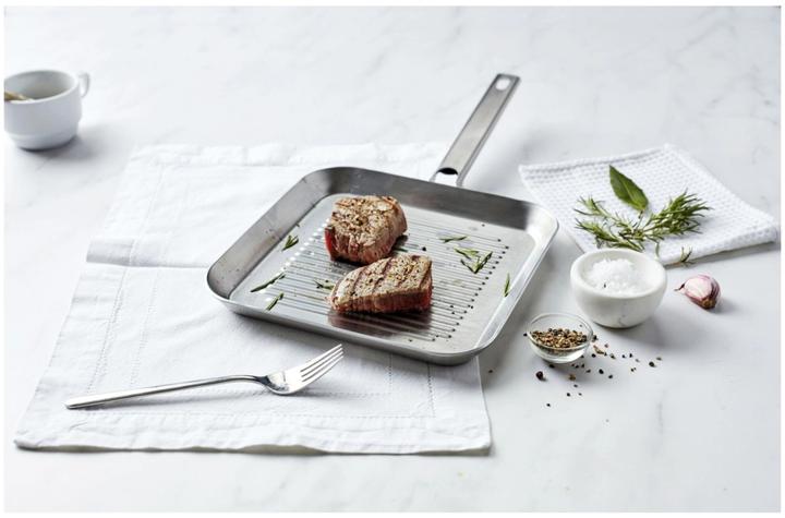 Productafbeelding Demeyere 82724 Specialiteiten 3 Grillpan 24 x 24 cm (Grillpan, Roestvrij staal)