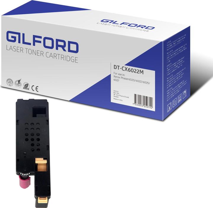 Actual product image Gilford TONER MAGENTA - PHASER 6022/NI, WC 6027/NI-106R02757