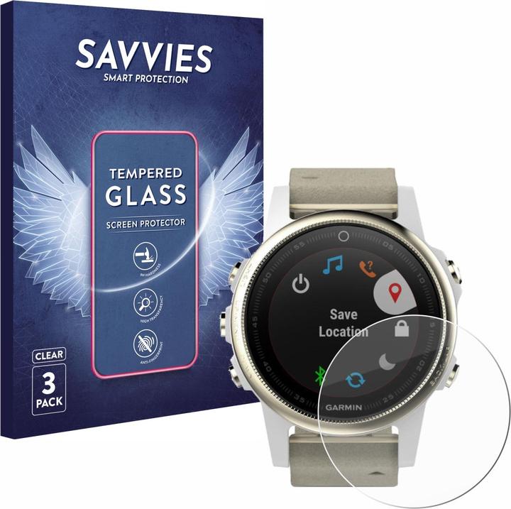 Produktbild Savvies Panzerglas Hartglas Displayschutz (fenix 5S)