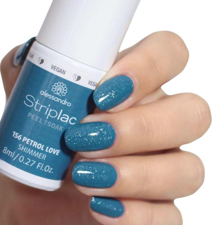 Image du produit Alessandro Striplac Peel ou Soak - Petrol Love (156 Petrol Love, Vernis à ongles peel off)