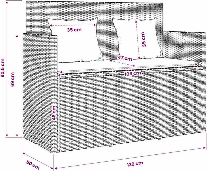 Produktbild vidaXL Gartenbank