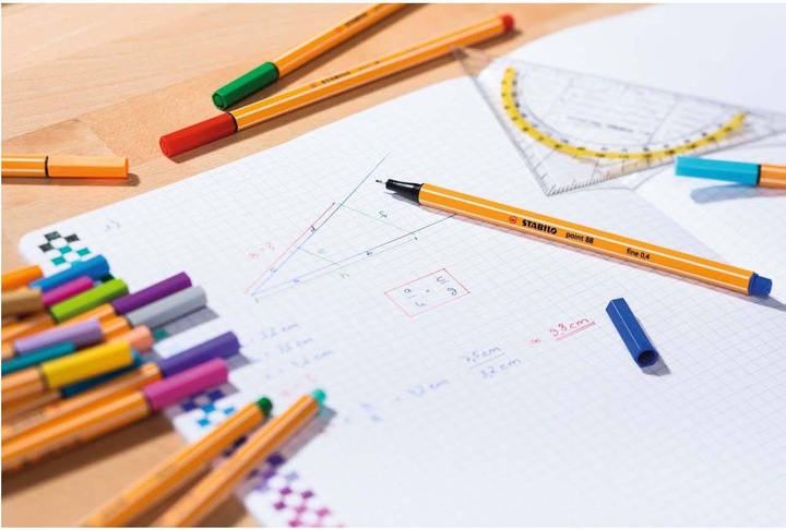 Actual product image STABILO point 88 Fineliner (Carmine, 1 x)