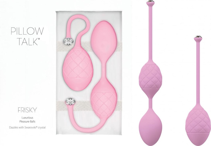 Actual product image Pillow Talk Frisky Love Balls-Pink