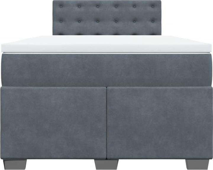 Actual product image vidaXL Bo x spring bed with mattress 160 x 200 cm velvet (160 x 200 cm)