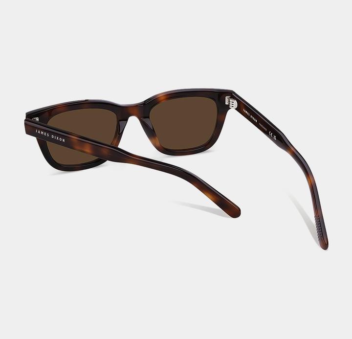 Actual product image James Dixon Havana/Braun – Everett – Eckig – Acetat – Sonnenbrille