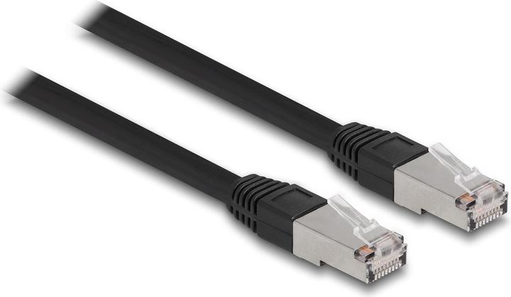 Produktbild Delock RJ45 Netzwerkkabel Cat.6A S/FTP PE Outdoor 10 m schwarz (S/FTP, CAT6a, 10 m)