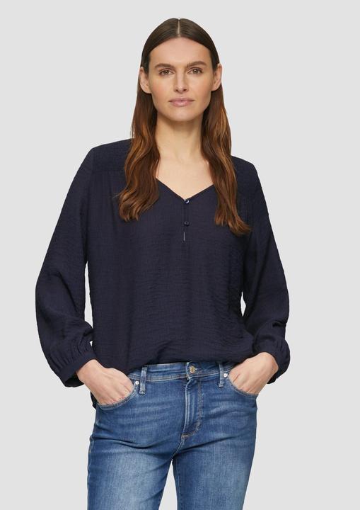 Immagine prodotto S.Oliver Bluse Strukturierte Bluse aus Viskosemix mit Smok-Details (46)