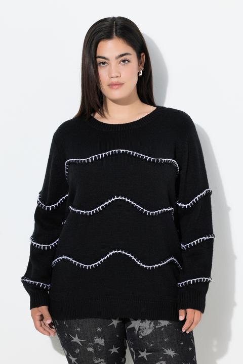 Actual product image Angel of Style Pullover, Straight Fit, Wellenmuster (54)