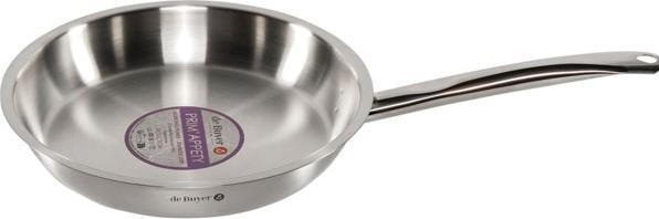 Actual product image de Buyer PRIM'APPETY frying pan Ø28cm, induction (28 cm, Frying pan, Stainless steel)