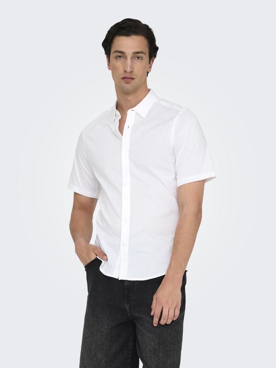 Produktbild Only & Sons Onsrobin Button Under Ss Stretch Shirt (S)