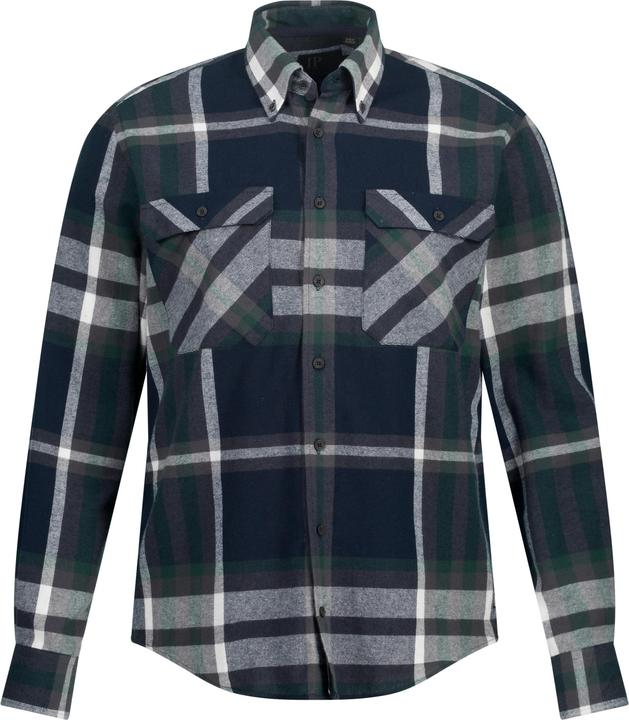 Produktbild JP1880 Karo-Flanellhemd, Langarm, Buttondown-Kragen, Modern Fit (XXL)