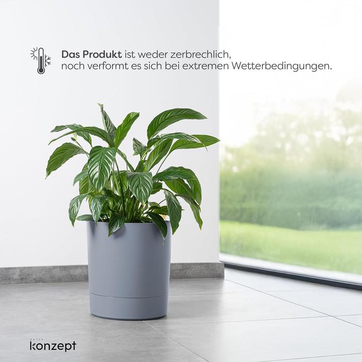 Produktbild Konzept Grosser Blumentopf mit Untersetzer