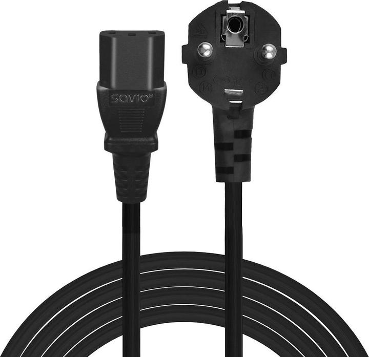 Image du produit Savio CL-181 Câble d'alimentation CEE 7/7 (E/F) - IEC C13 5 m (5 m)