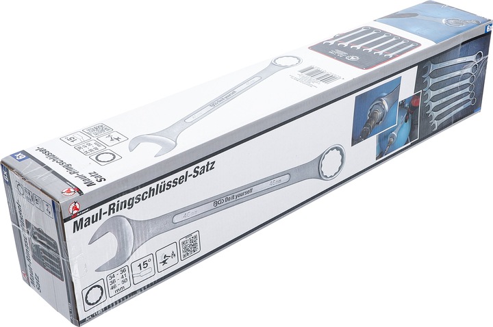 Produktbild BGS Maul-Ringschlüssel-Satz (50 mm, 46 mm, 41 mm, 38 mm, 36 mm, 34 mm)