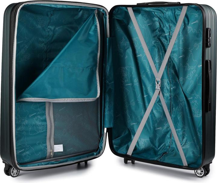 Actual product image Benzi 5493 4 Rollen Kofferset 3-teilig mit Dehnfalte (197 l)