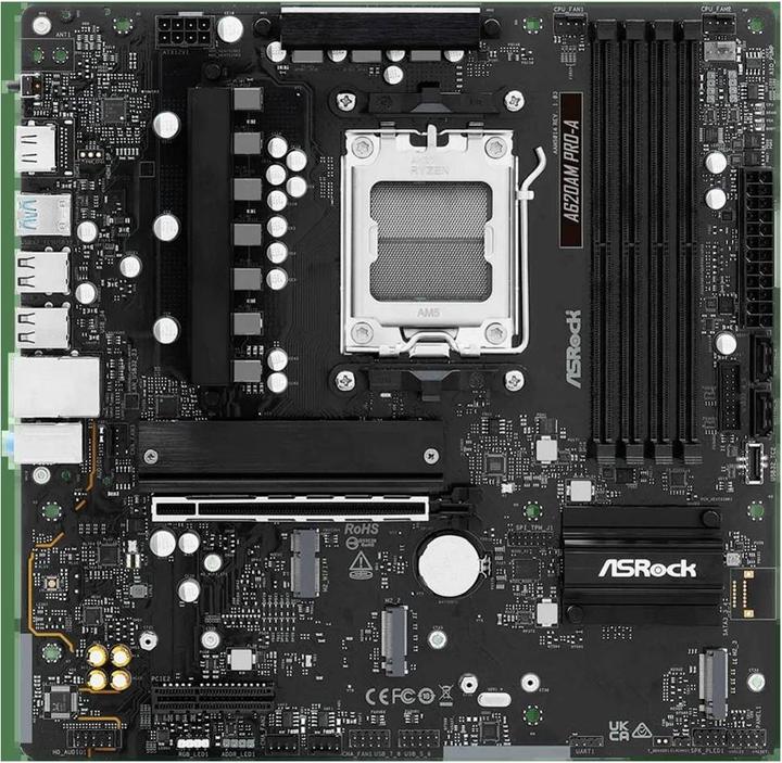 Image du produit AsRock A620AM Pro-A AM5 mATX HDMI/DP DDR5 retail (AM5, AMD A620, mATX)