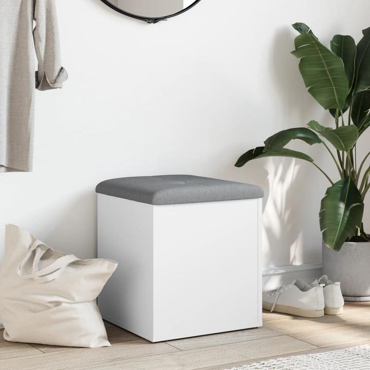 Produktbild VidaXL Sitzbank mit Stauraum Weiss 42x42x45 cm (42 cm)