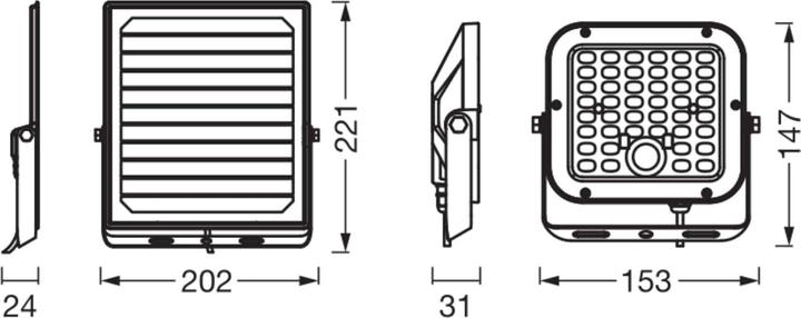 Actual product image Ledvance Solar LED floodlight Endura Flood Split 10 W, 1400 lm, 4000 K (1400 lm)