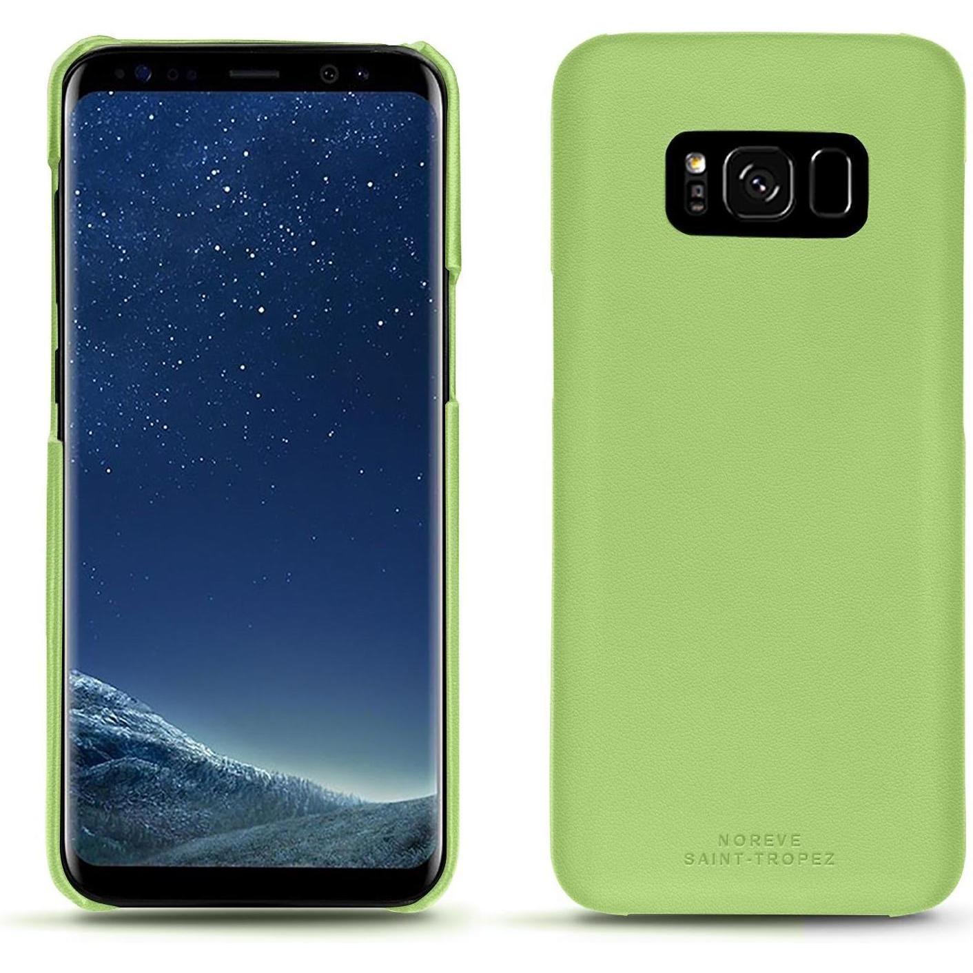 Noreve Lederschutzhülle (Samsung Galaxy S8+), Smartphone Hülle, Grün