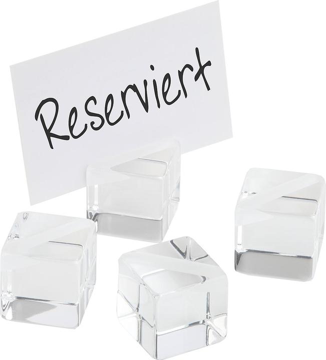 APS Kartenhalter "WÜRFEL", 4er-Set