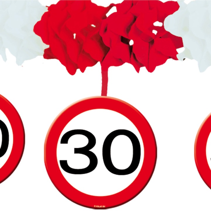 Produktbild Folat Girlande Verkehrsschild 30 Jahre