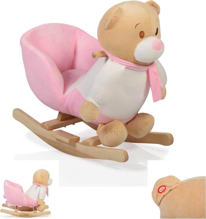 Produktbild Moni Plüsch Schaukeltier Bär rosa WJ-635